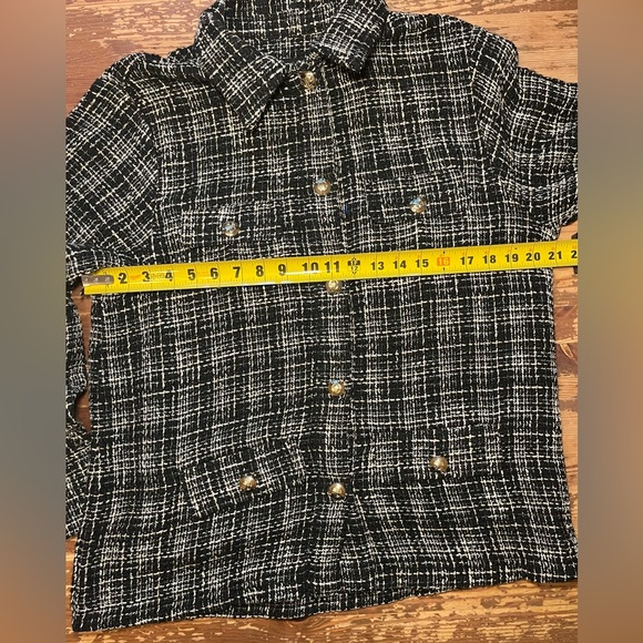 *Corey Anine Bing metallic tweed jacket. Medium - Picture 9 of 14